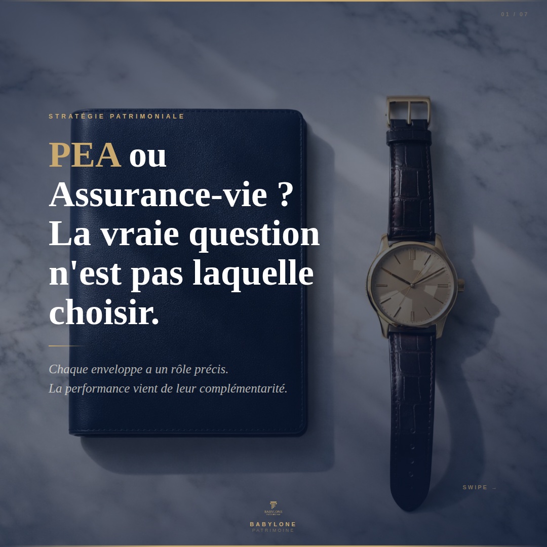 PEA ou Assurance-vie ? Arrêtez de les opposer