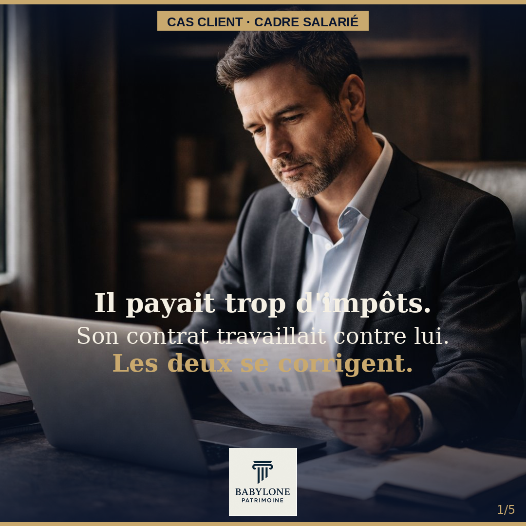 12 400 € d'impôt économisé en un an : le cas d'un cadre salarié qui ne savait pas qu'il pouvait faire mieux